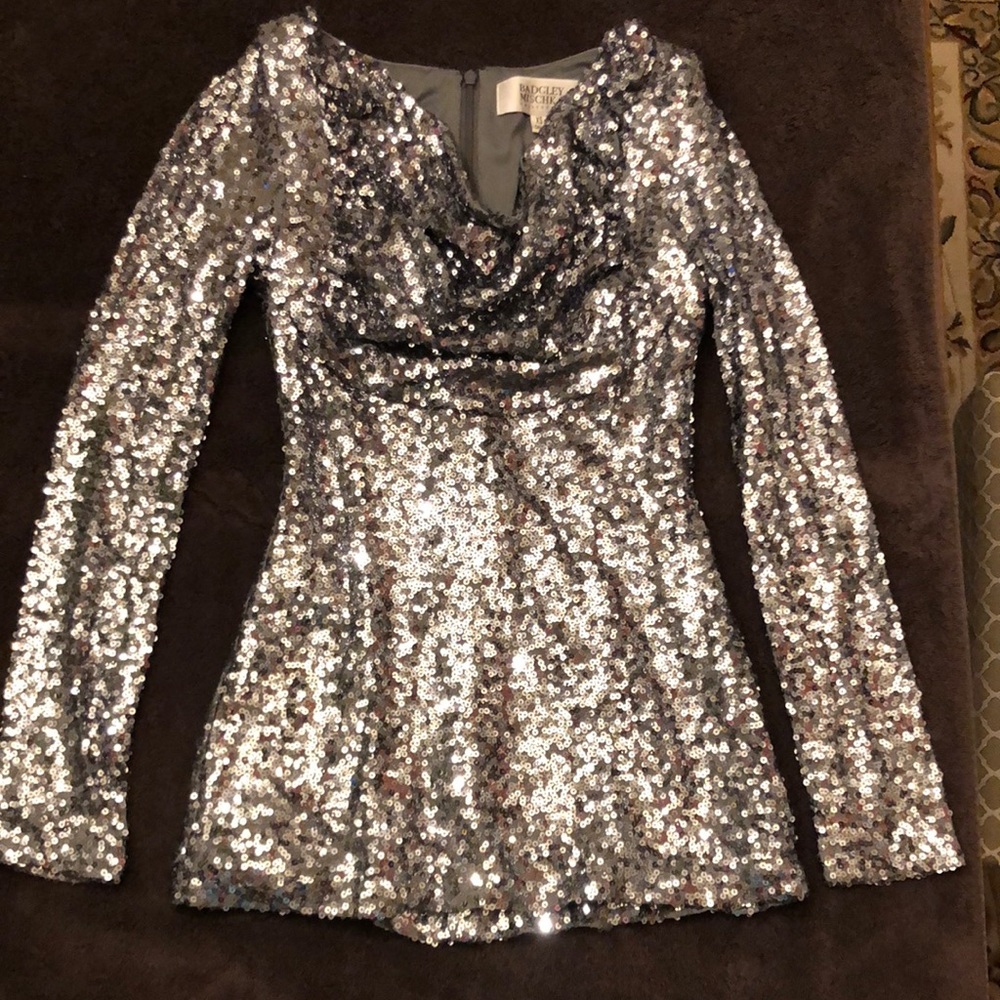 Sequin ladies dress by Badgley Mischka